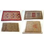 A Kelim rug, 105 x 180cm, two prayer rugs and a Hamadan rug (4).Additional InformationVarious
