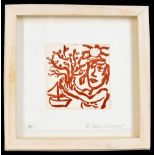 EILEEN COOPER OBE, RA (B.1953); pencil signed etching “figure beside tree and boat” signed lower