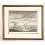 TREVOR GRIMSHAW (1947-2001); a pencil signed limited edition print ‘Milltown’, no.9/250, signed