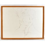 JOHN LENNON (British, 1940-1980); a signed lithograph, an erotic sketch of Yoko Ono, signed in