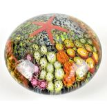 PETER RAOS; a glass paperweight 'Star of The Sea', signed and dated 2002 to rim, diameter 10cm.