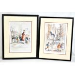 MARGARET CHAPMAN (1940-2000); a pair of pencil signed limited edition prints, 'York Races' and '