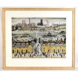 LAURENCE STEPHEN LOWRY RBA RA (1887-1976); a signed limited edition coloured print, 'Britain at