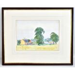 HARRY RUTHERFORD (1903-1985); watercolour, 'Evening From Polo Field, Bollin Bank, Cheshire',