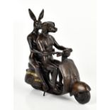 GILLIE & MARC; a limited edition bronze sculpture, 'They Were the Authentic Vesta Rides in Rome',