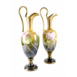 A pair of early 20th century decorative ewers,