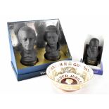 A Wedgwood limited edition boxed set of black basalt busts of Queen Elizabeth and The Duke of