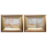 R E WRIGHT ARCA; a pair of watercolours, each titled 'Delamere Forest', signed and titled,