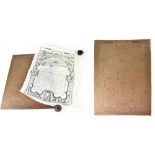 The original copper printing plate by Rockliff Bros Ltd of Liverpool to produce the City of