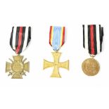 German WWI and WWI medals to include Mecklenberg Cross,