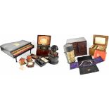 Various collectibles to include an Oriental red lacquer jewellery box,