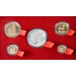 The Winston Churchill Krugerrand Commemorative Set, 2015, comprising a one-ounce Krugerrand,