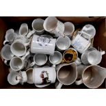 A quantity of various ceramics to include commemorative and collectible cups to include a Coalport