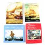 Four books appertaining to marine art to include Alan Russett; 'George Chambers 1803-1840',