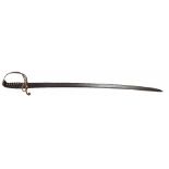 A mid-19th century 1821 pattern cavalry sword, possibly made for the Indian Army,