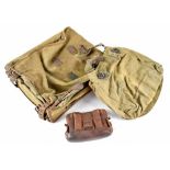 A WWI 1917 (dated) German fur backpack (turnister),
