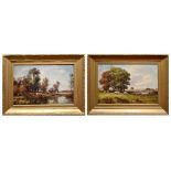 19TH CENTURY ENGLISH SCHOOL; a pair of oils on canvas,