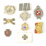Six assorted commemorative WWI German badges to include a commemorative Imperial German Medal and a