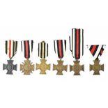 Four Cross of Hounour Medals without swords,