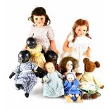 A collection of various dolls to include a c1960s walking talking doll (af),