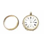 Kendal & Dent, Chronometer Makers; a Continental silver key wind open face pocket watch,
