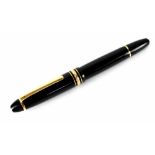A Montblanc Meisterstuck fountain pen, marked to the nib 4810 and 14ct.