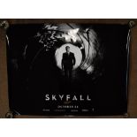 JAMES BOND 007; eight UK cinema quad posters comprising three Skyfall and four Spectre, all rolled