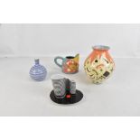 A group of assorted mid-20th century ceramics to include two Alison Thomas ceramic pieces to include