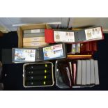 ROYALTY OMNIBUS collection 1980's-90's in four boxes, incl. gutters, specimens, First Day Covers etc