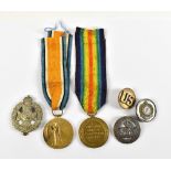Two WWI Victory Medals awarded to 33352 Copl. J.B. Ferguson Cheshire Regiment and 14822 A. Sgt. T.