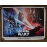 STAR WARS; six UK cinema quad posters comprising three The Last Jedi, one Rise of Skywalker and