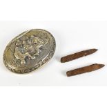 NAPOLEON III INTEREST; two small cigars with note inscribed 'Cigars smoked by Empress Eugène, wife