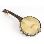 JOHN GREY & SONS OF LONDON; a cased 'May-Bell' banjolele, length 55cm.Additional InformationWear