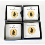 WEDGWOOD: four Jasperware roundels, produced to commemorate 200th anniversary of the abolition of