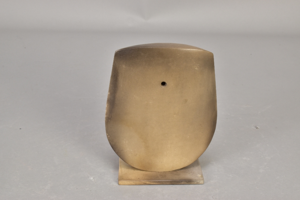 ANTONIA SALMON (born 1959); a smoke fired stoneware shield form, burnished with incised - Image 3 of 6