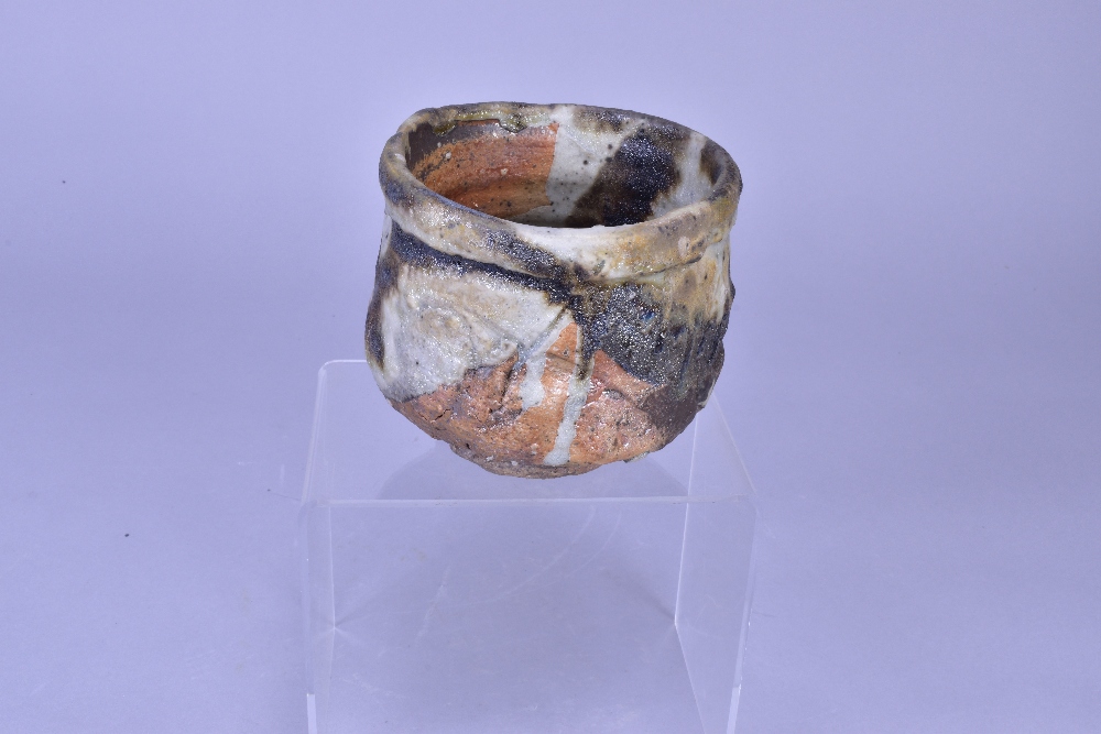 CHARLES BOUND (born 1939); a wood fired stoneware teabowl, impressed marks, height 10cm.Additional - Image 2 of 7