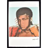 AFTER ANDY WARHOL; lithograph on wove Arches paper with deckled edges, ‘Muhammad Ali’ from the ‘