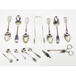 JOHN, HENRY & CHARLES LIAS; a set of five William IV hallmarked silver teaspoons, London 1830,