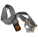 IWC (INTERNATIONAL WATCH COMPANY); a rare and oversized WWII German Luftwaffe pilot's watch with