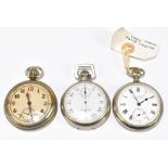 MILITARY INTEREST; SAMPSON MARKS & CO OF JOHANNESBURG; a plated military issued pocket watch with