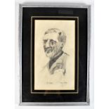 PETER MILLAR (Irish, 20th/21st century); pencil study, 'De Valera', signed and titled with artist