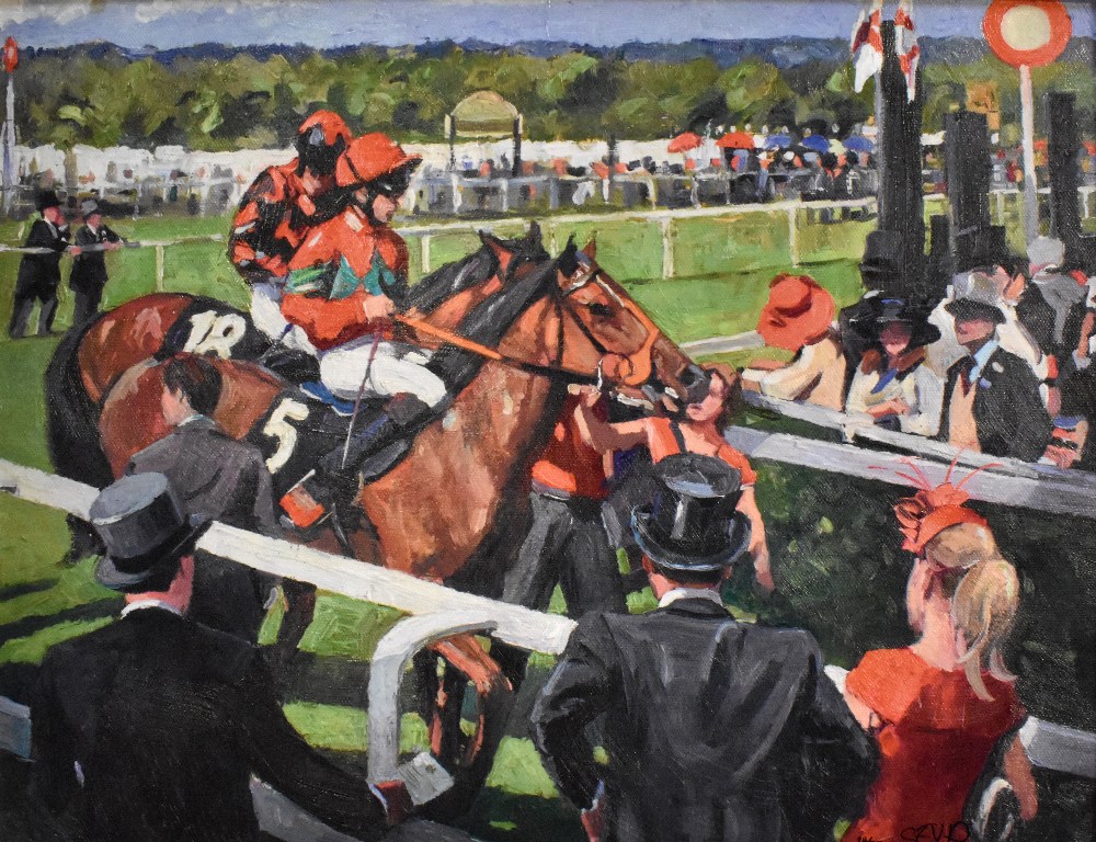 SHERREE VALENTINE DAINES (born 1959); a limited edition print, 'Ascot Race Day III', edition 24/ - Image 2 of 4