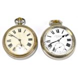 RAILWAY INTEREST; 'Winegarten's Railway Regulator', a crown wind plated open face pocket watch