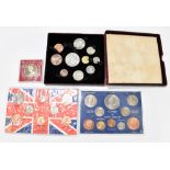 A small quantity of assorted coinage including a cased set of Festival of Britain, Silver Jubilee