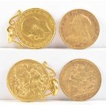 A George V half sovereign, 1913, and a Victoria half sovereign 1897.Additional InformationThe George