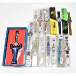 SWATCH WATCHES; The Club Look 1996 watch, also a number of limited edition Olympic Games examples,