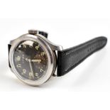 CYMA; a World War II military issued 'Dirty Dozen' stainless steel cased gentleman's mechanical