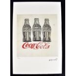 AFTER ANDY WARHOL; lithograph on wove Arches paper with deckled edges, ‘Coca-Cola’ (c. 1980s), print