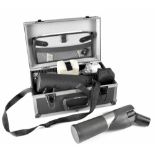 A Centon 15-45x60mm zoom spotting scope in carry case,