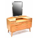 A G-Plan light oak dressing table designed by E Gomme,